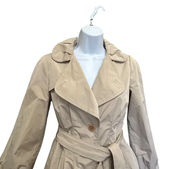 Banana Republic Beige Belted Trench Coat - XS Petite - Picture 3 of 8